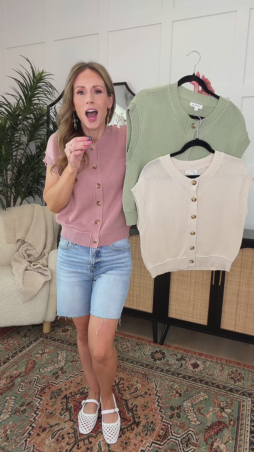 Meadowlark Top in Rose