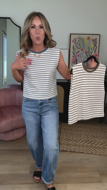 Nia Top in Denim - FINAL SALE
