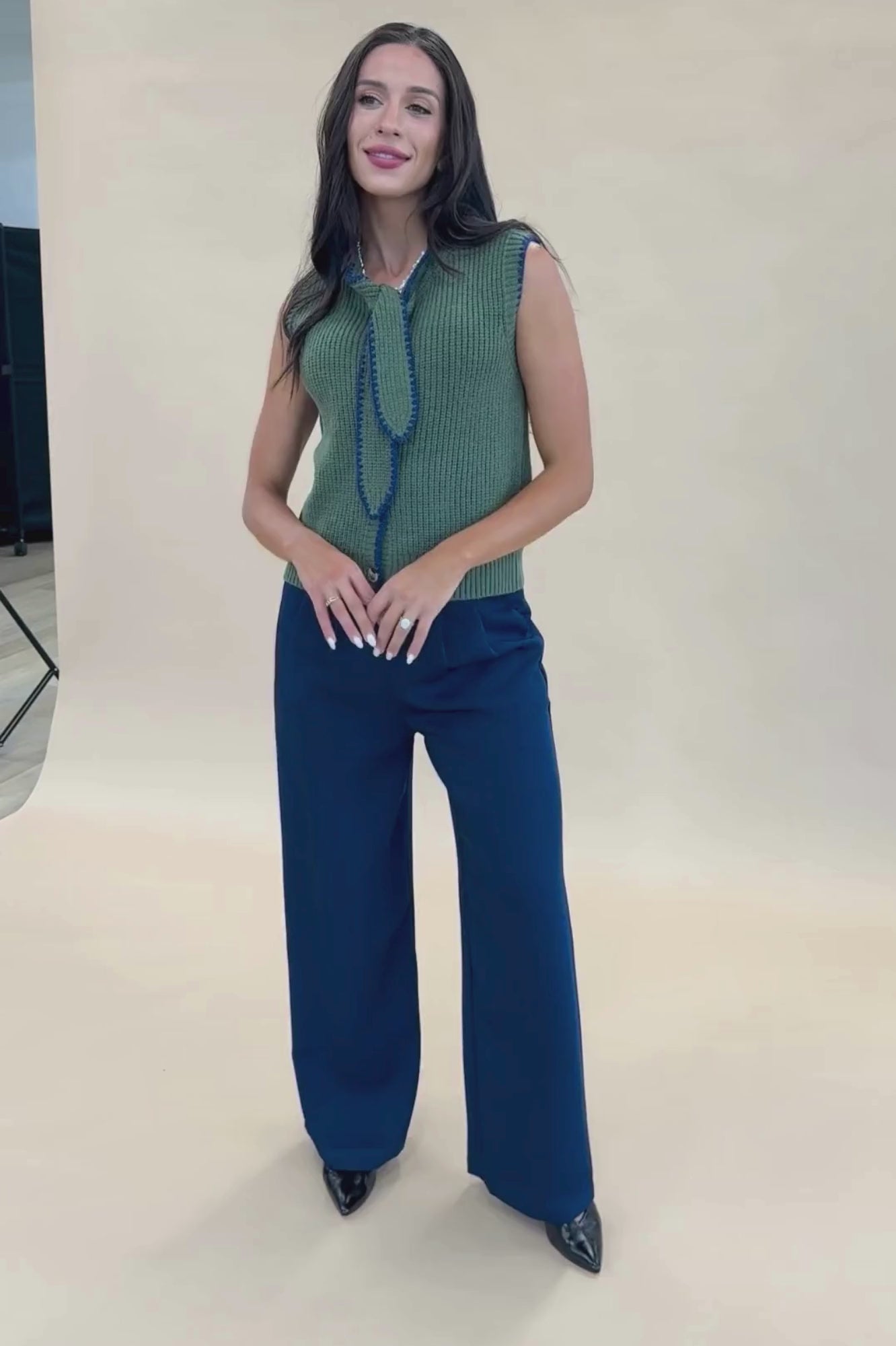 Penelope Top in Olive