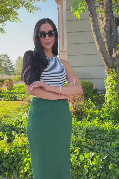 Davis Skirt in Emerald