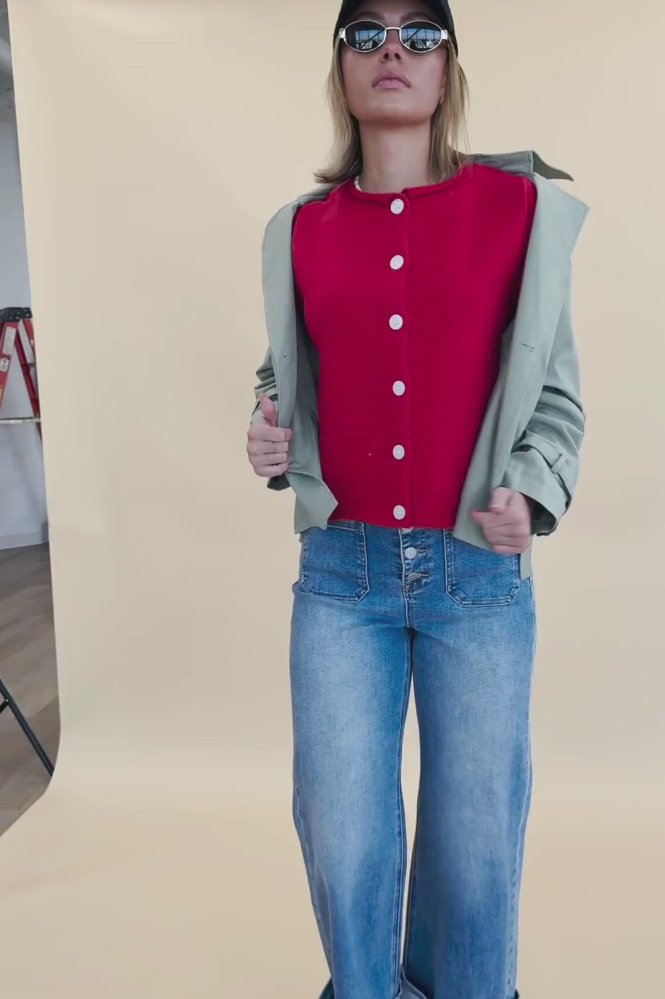 Roman Top in Cherry