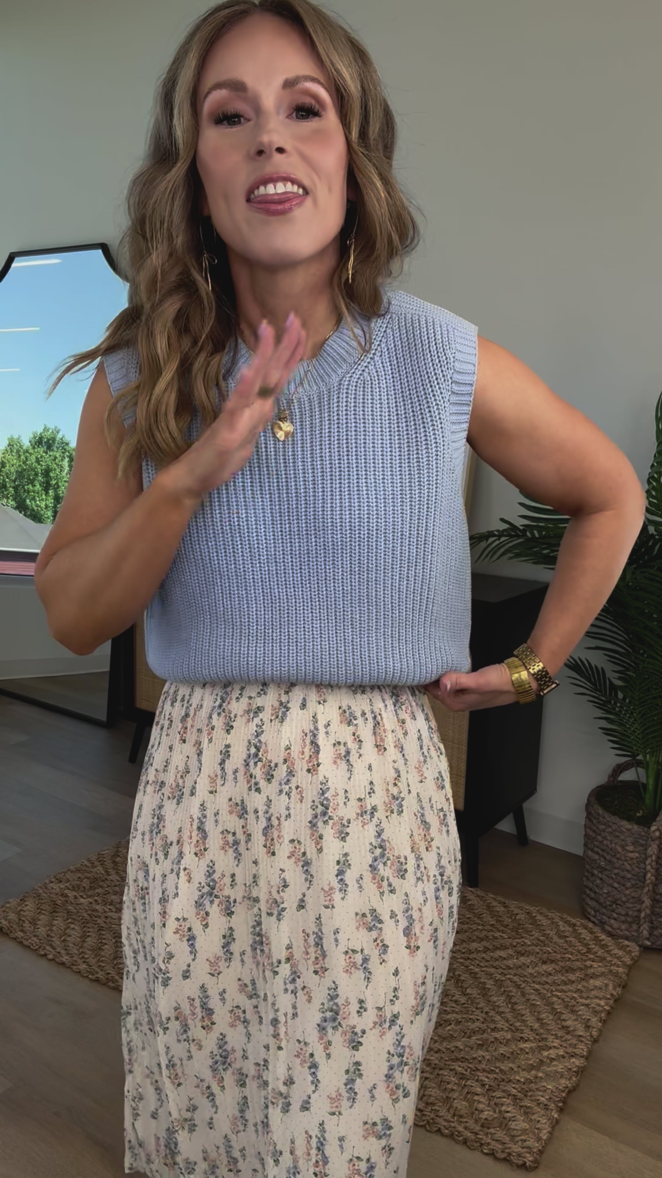 Britton Top in Sky - FINAL SALE