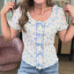 Georgia Blue Top