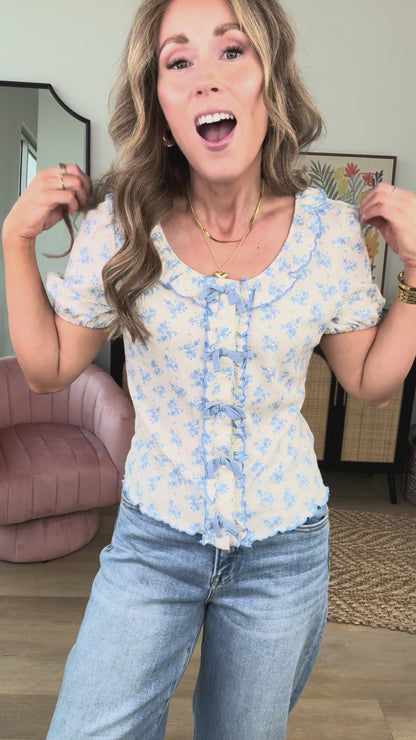 Georgia Blue Top