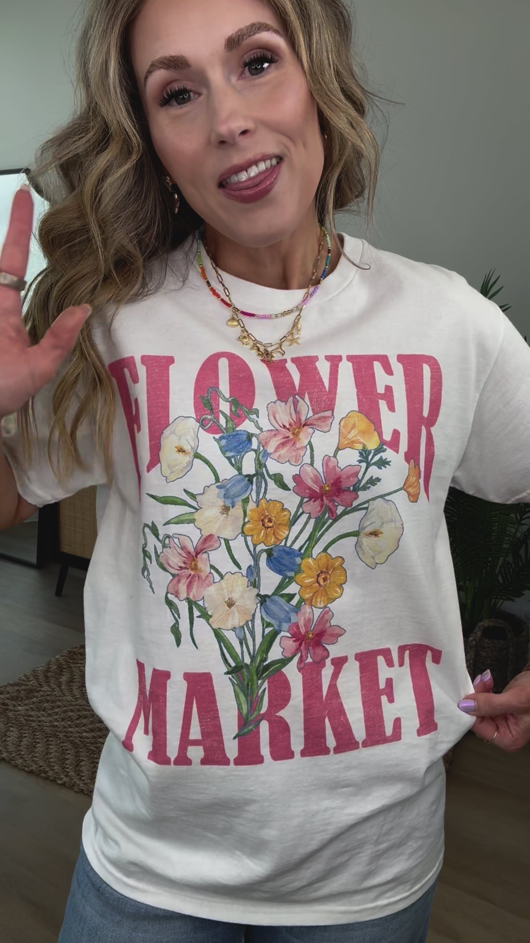 Flower Market Tee