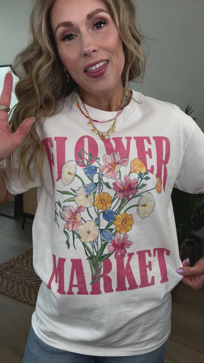Flower Market Tee
