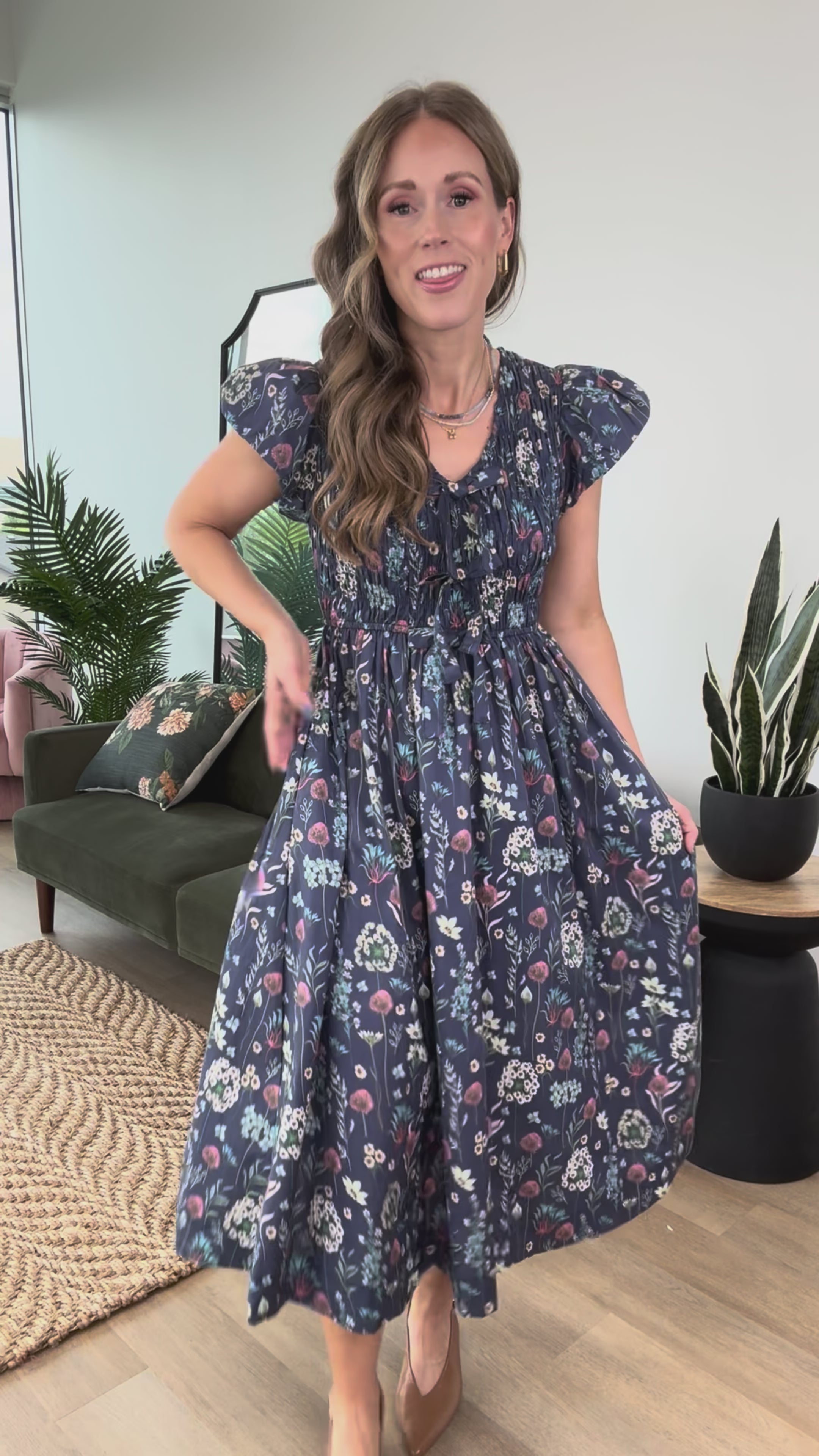 Misty Blossoms Dress