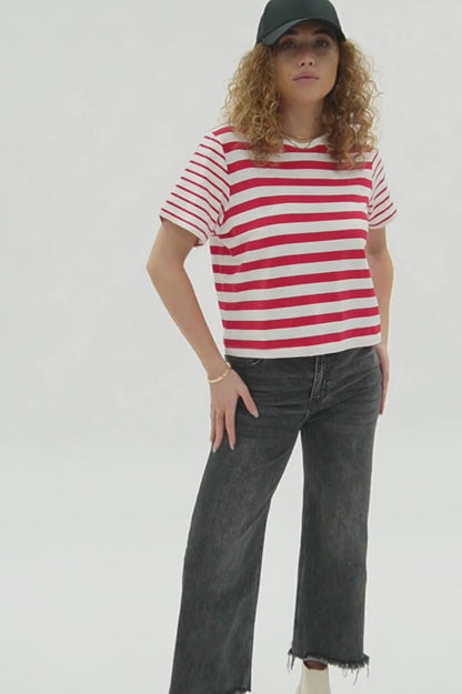 Cherry Stripe Tee - FINAL SALE