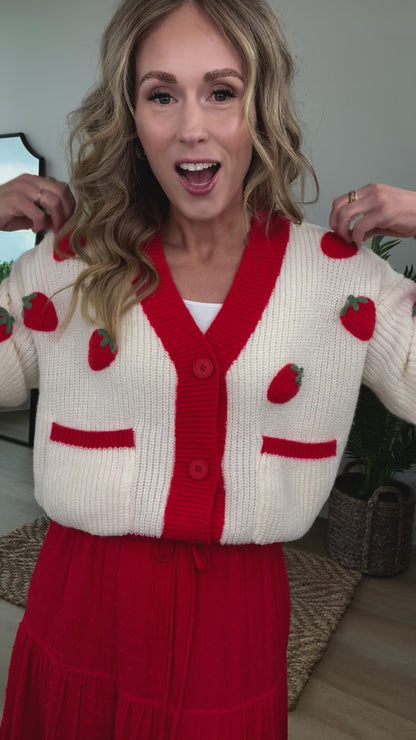 Strawberry Dreams Cardigan