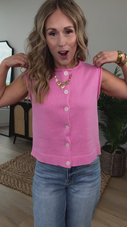 Roman Top in Strawberry