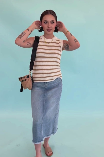 Echo Top in Fawn - FINAL SALE