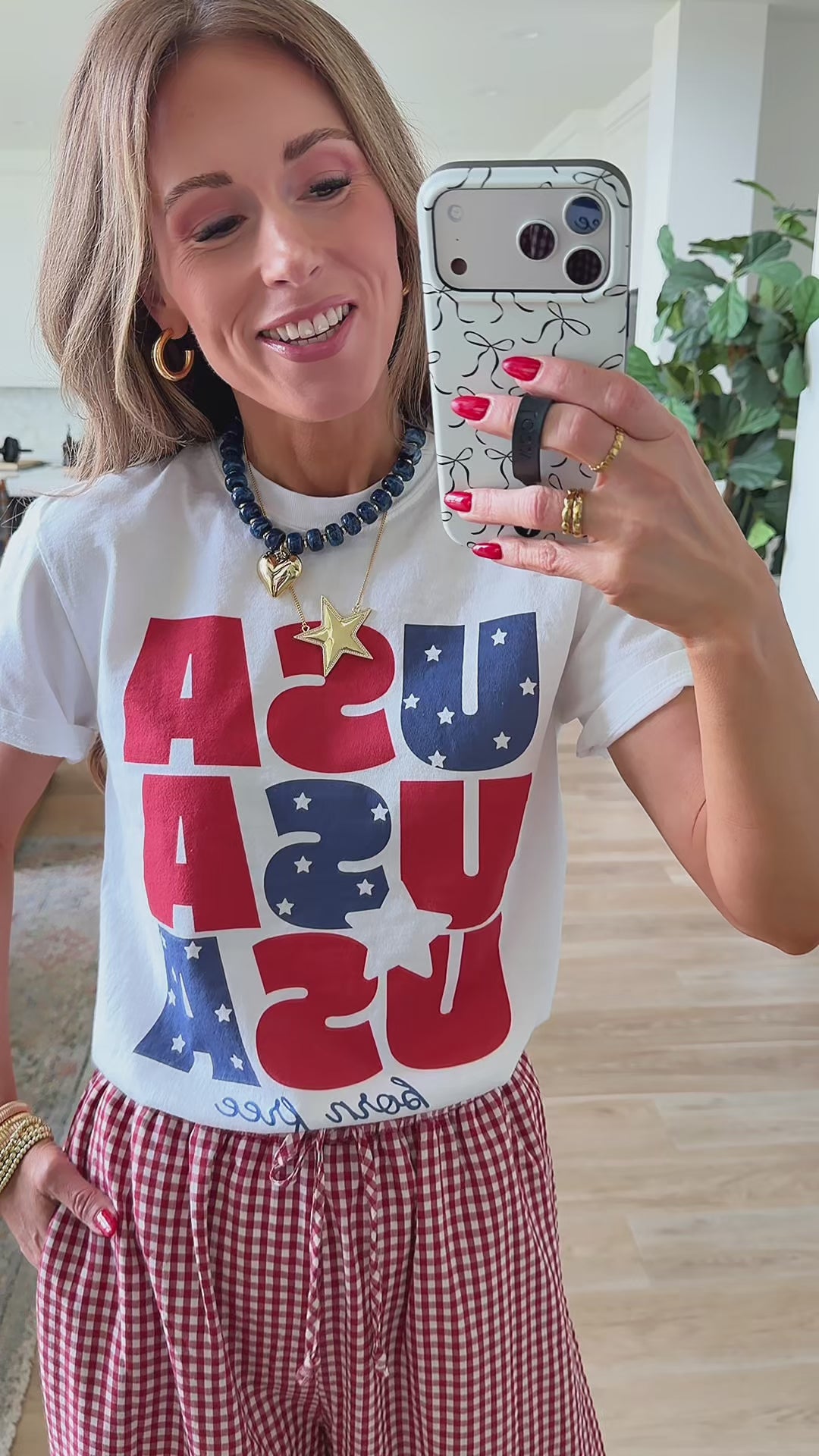 USA Born Free Graphic Tee
