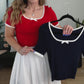 Carson Top in Poppy