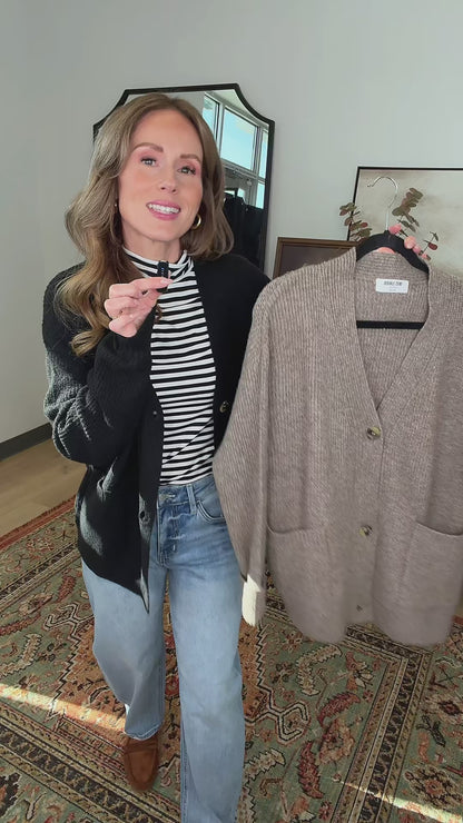 Alpine Comfort Cardigan in Pebble