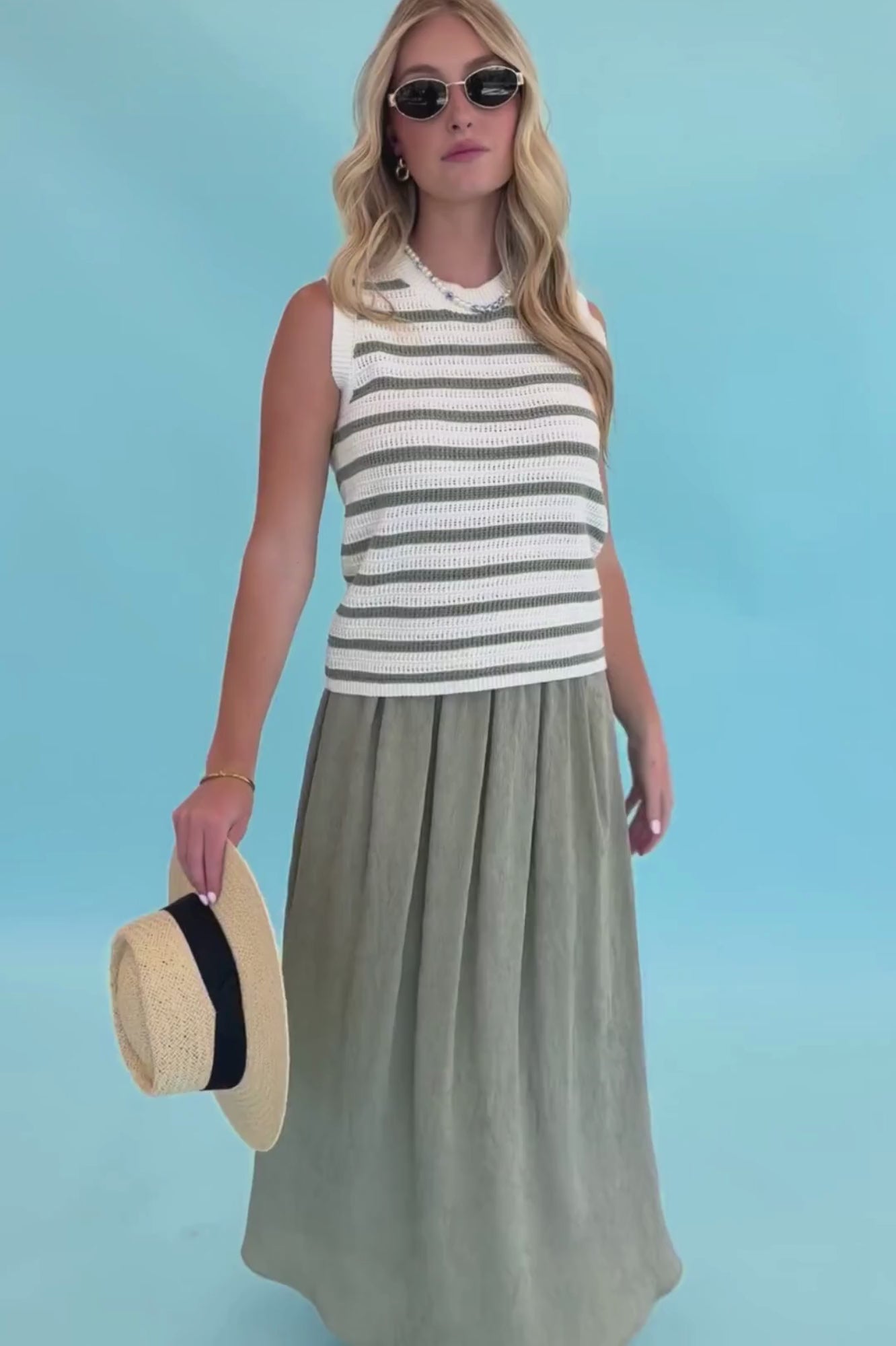 Sable & Sea Skirt in Sage
