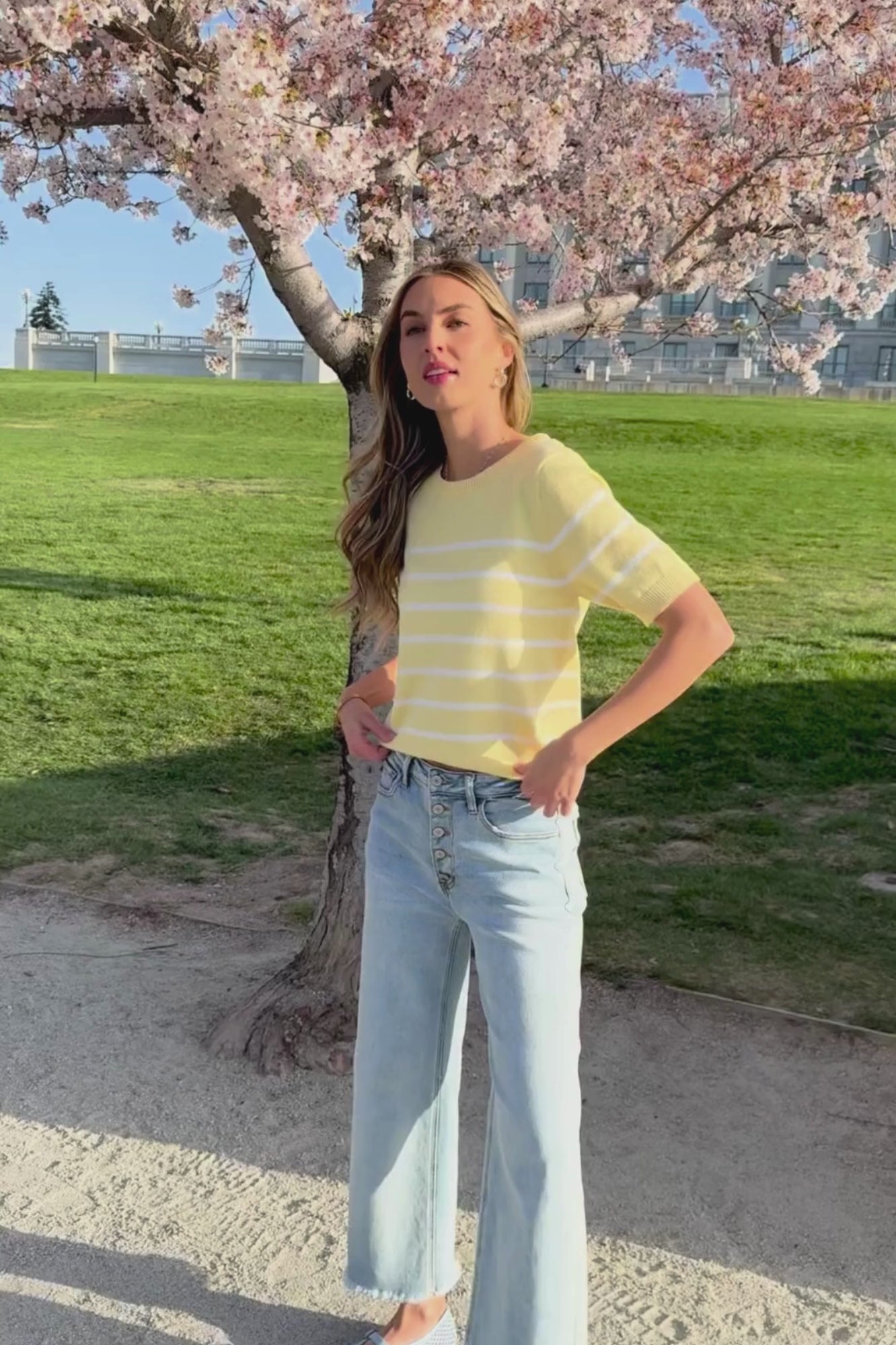 Finch Top in Lemon