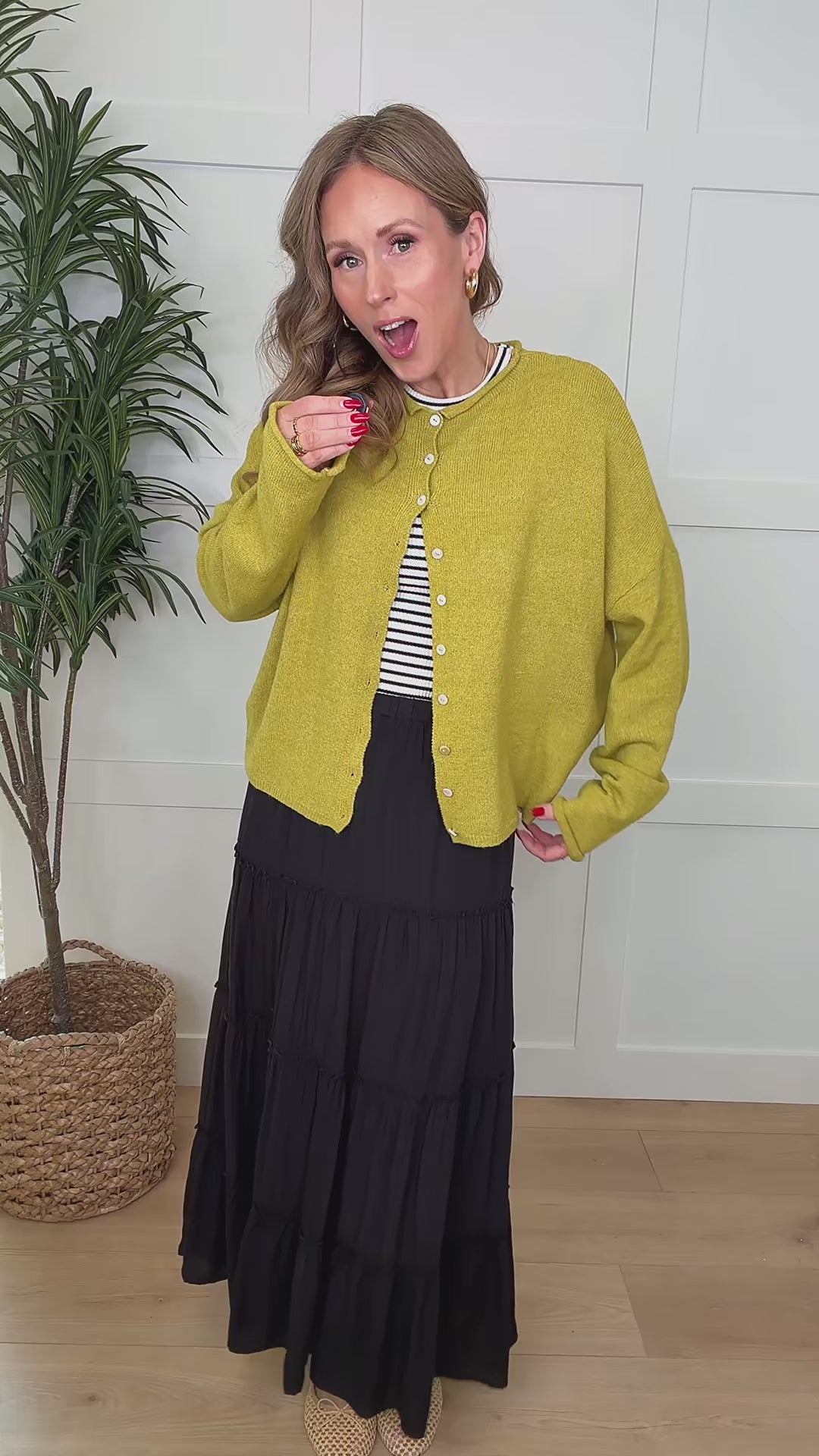 Evanston Cardigan in Leaf