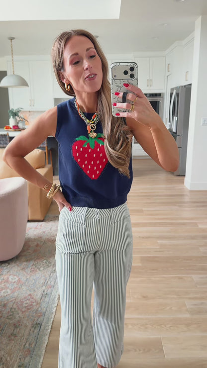 Strawberry Knit Tank