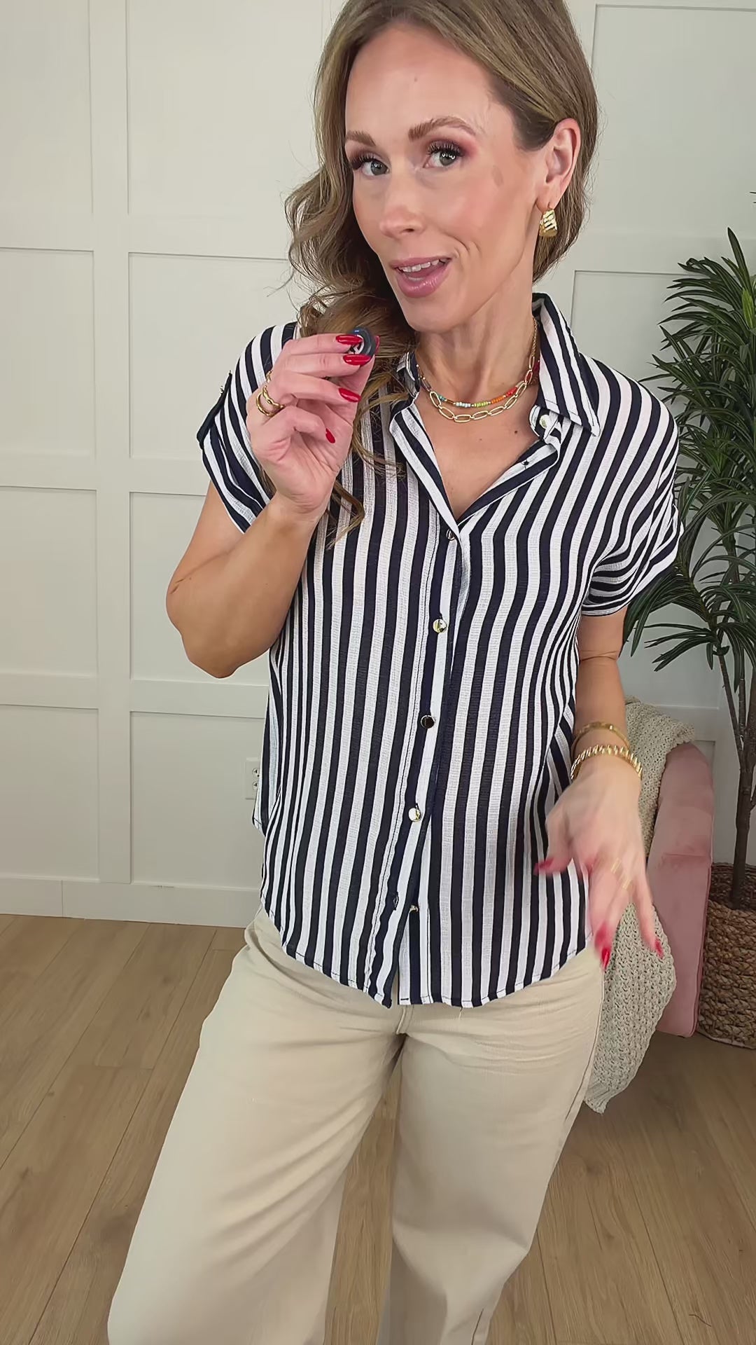 Oceanfront Button Up