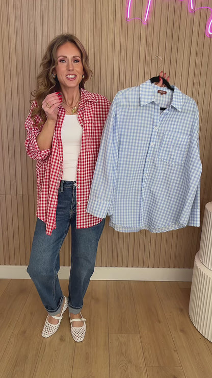 Pomodoro Button Up in Sky