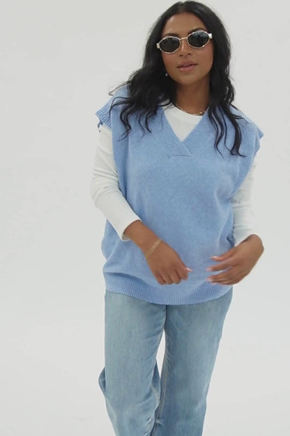 Ledger Vest in Blue - FINAL SALE