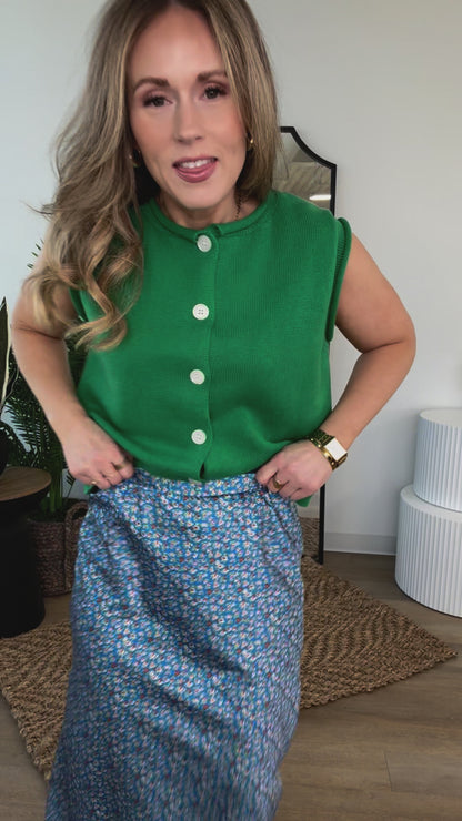 Breeze Skirt in Blue - FINAL SALE