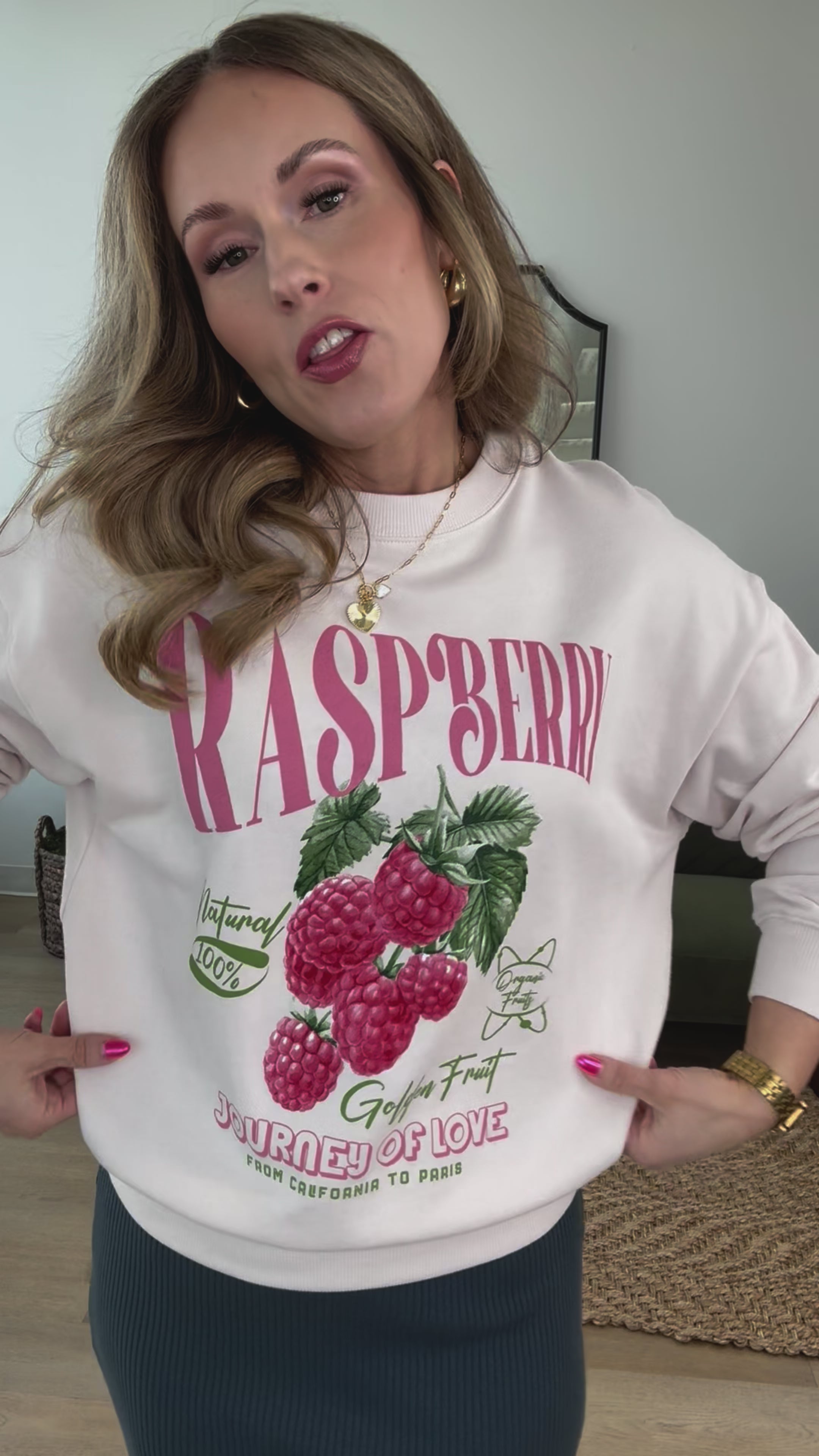 Raspberry Crewneck