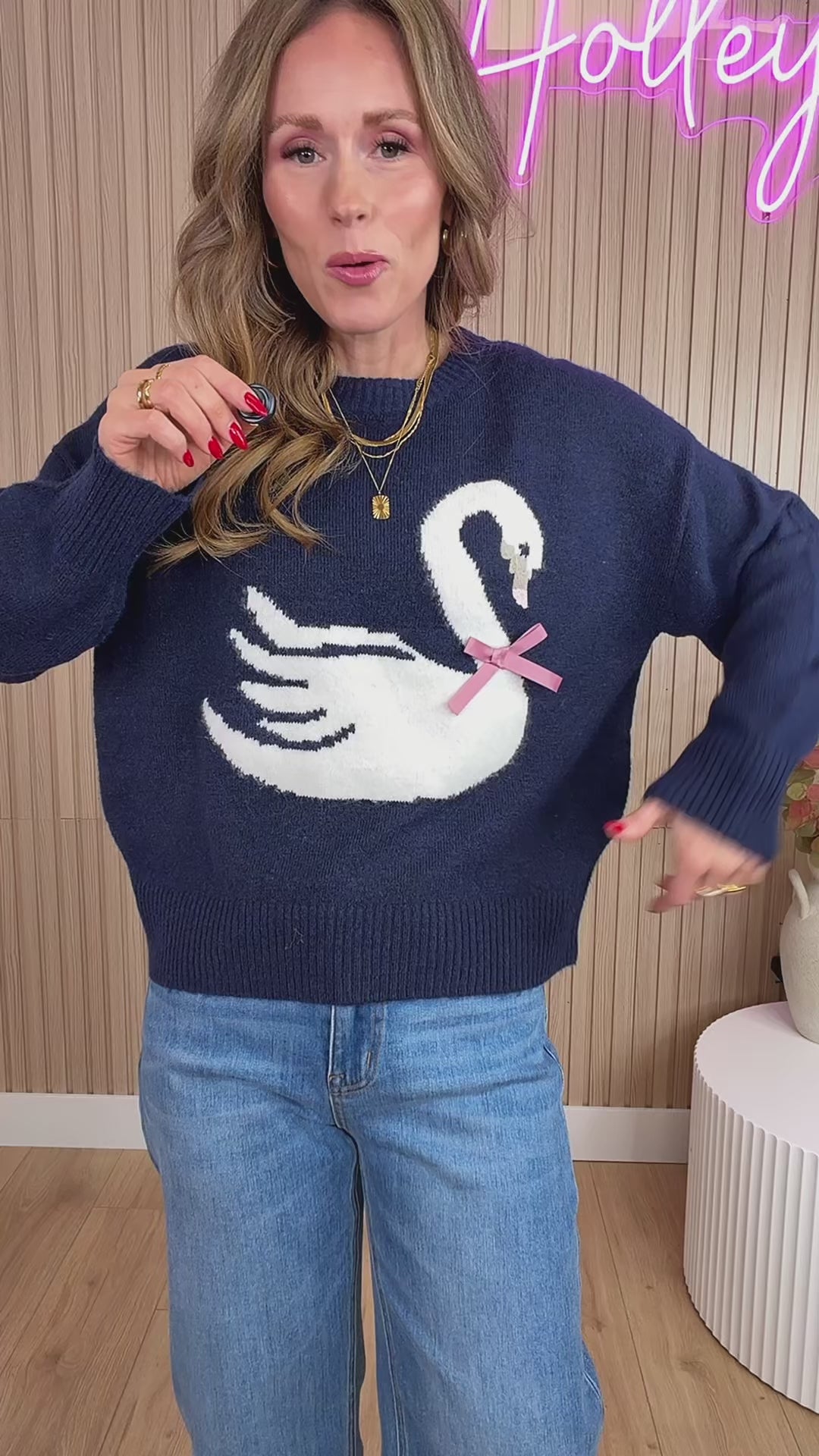 Darling Swan Sweater