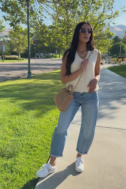 Remington Vest in Cream