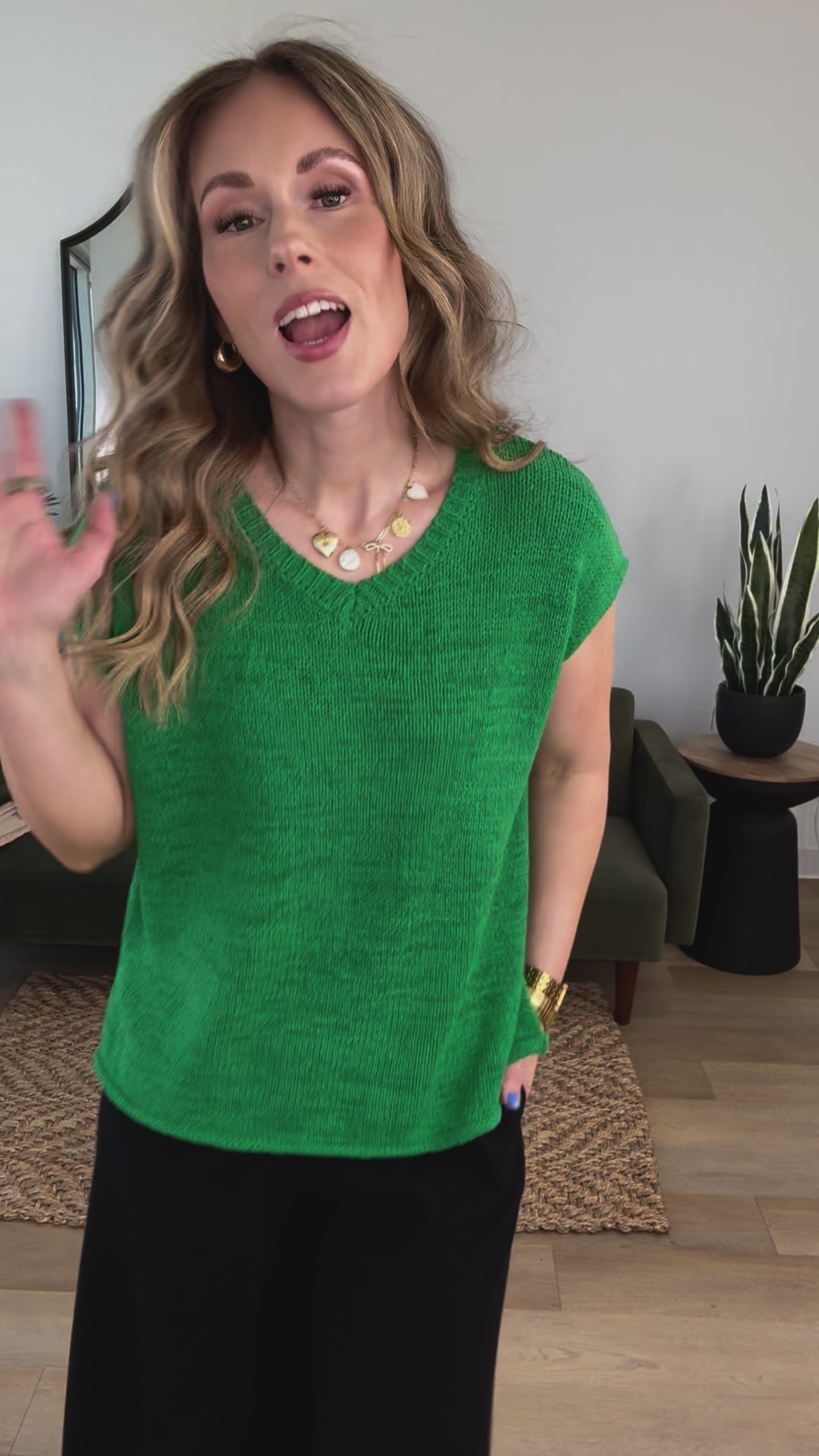 Naomi Top in Green