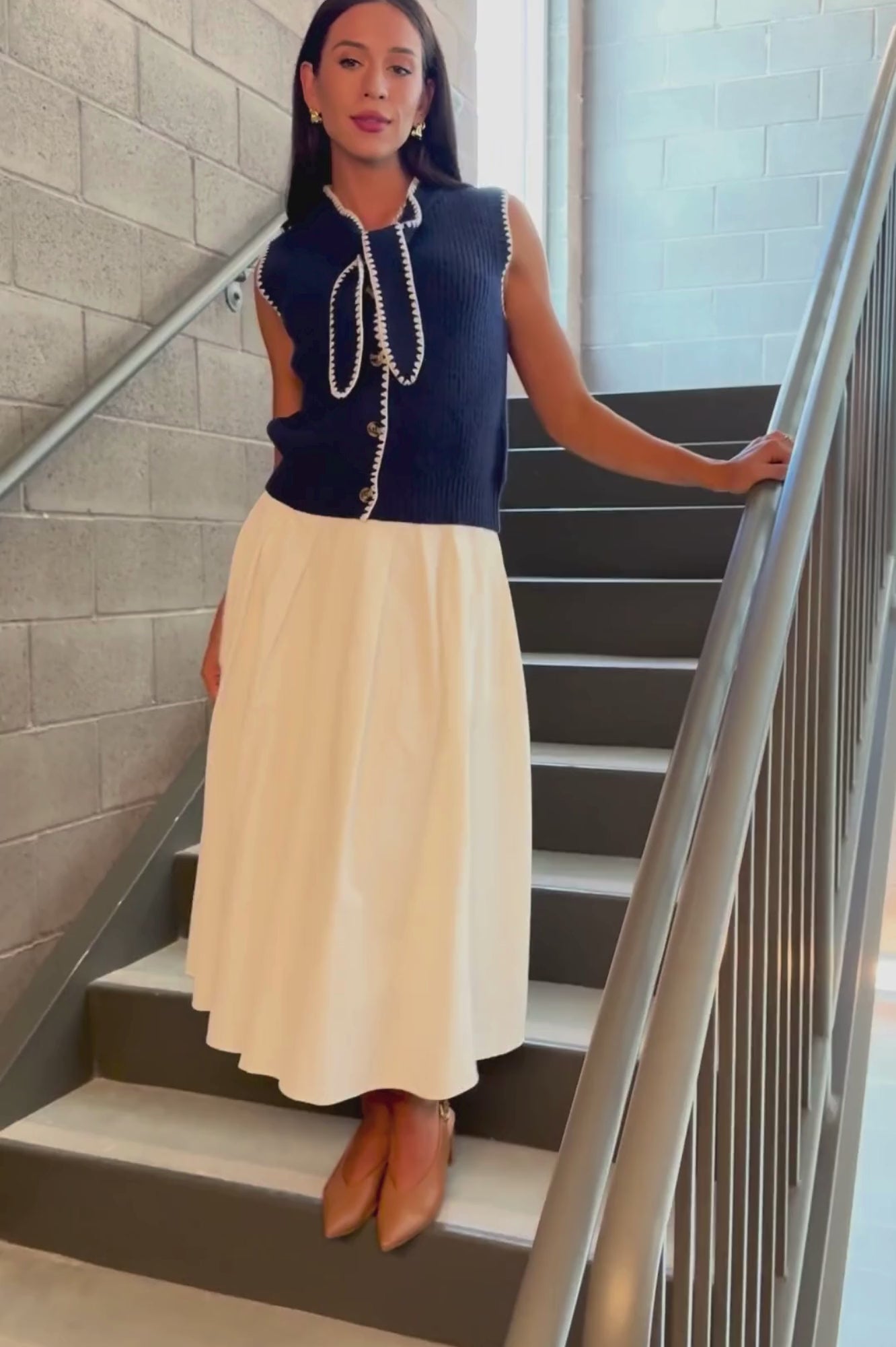 Penelope Top in Navy