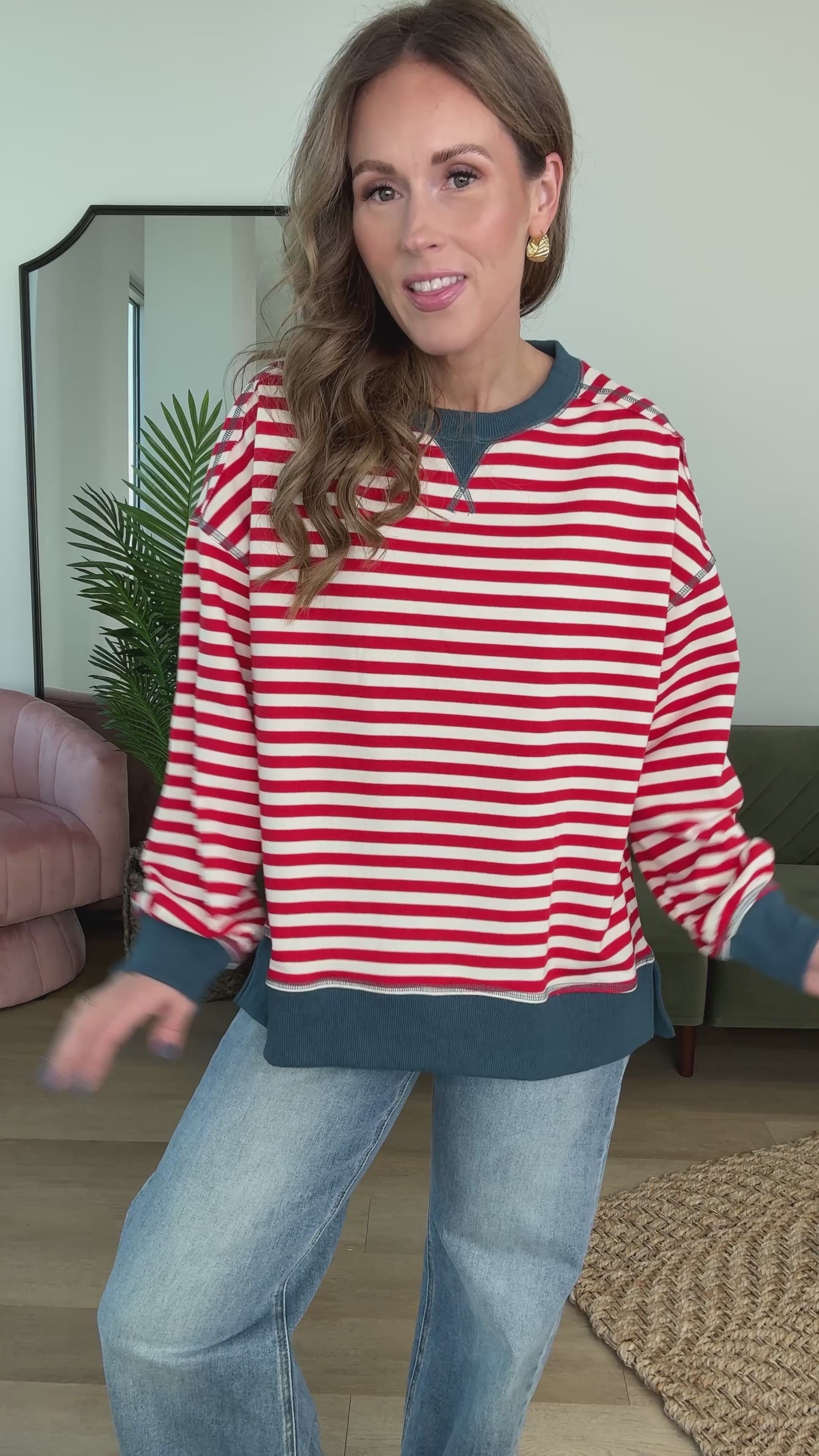 Cozy Pullover in Red
