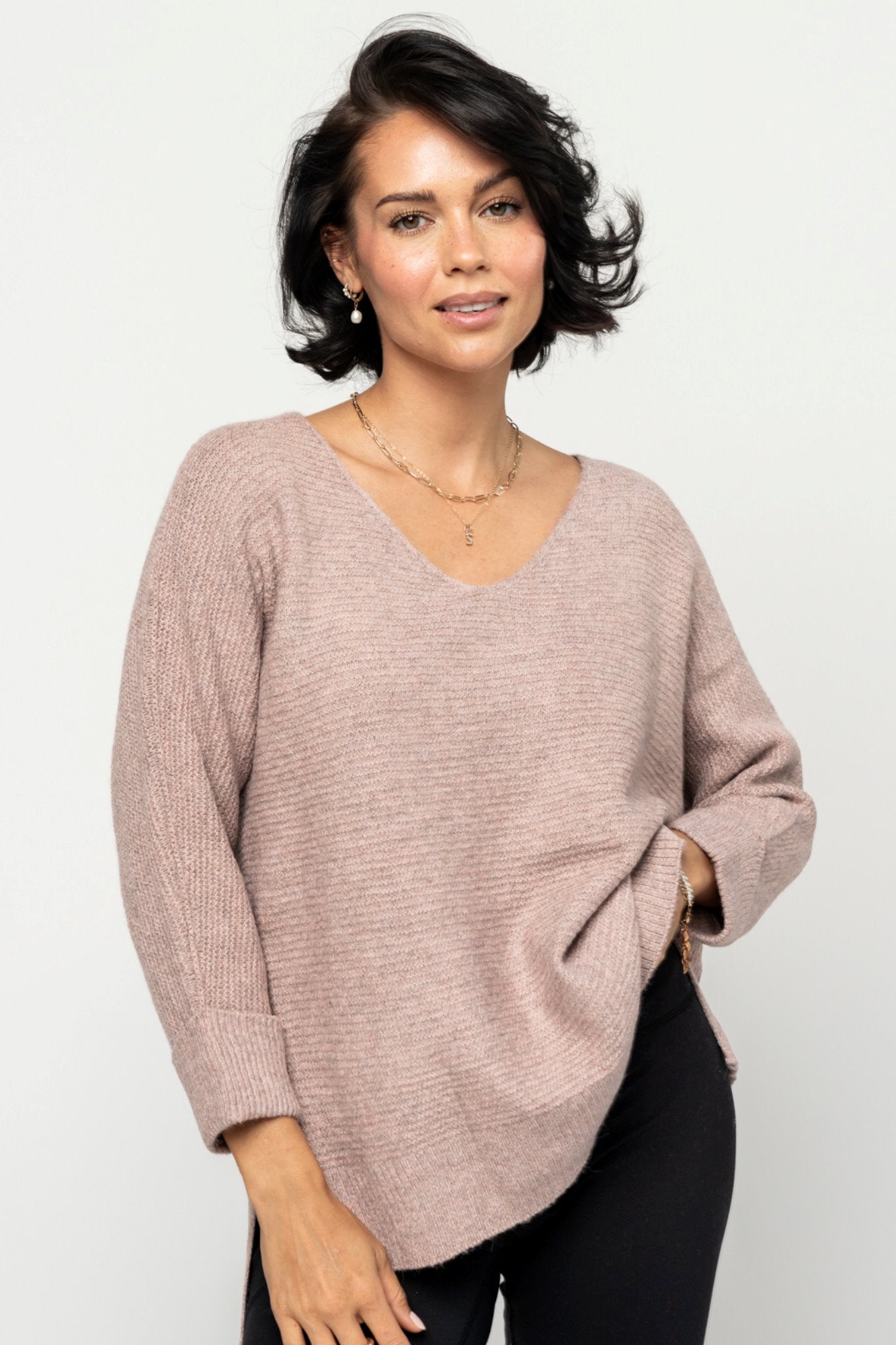 Sullivan Sweater in Rose Holley Girl 