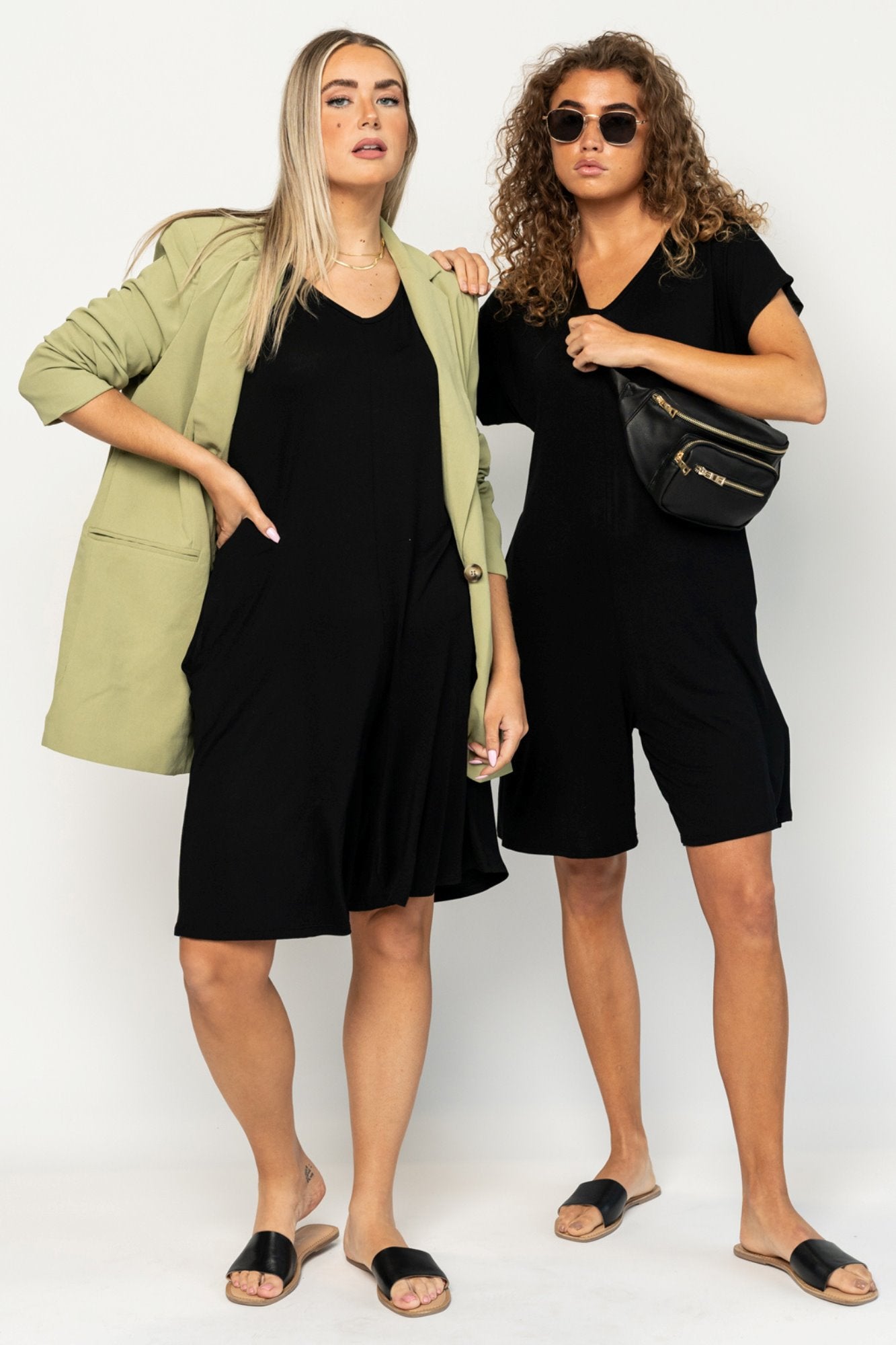 Dallas Blazer in Green Holley Girl 