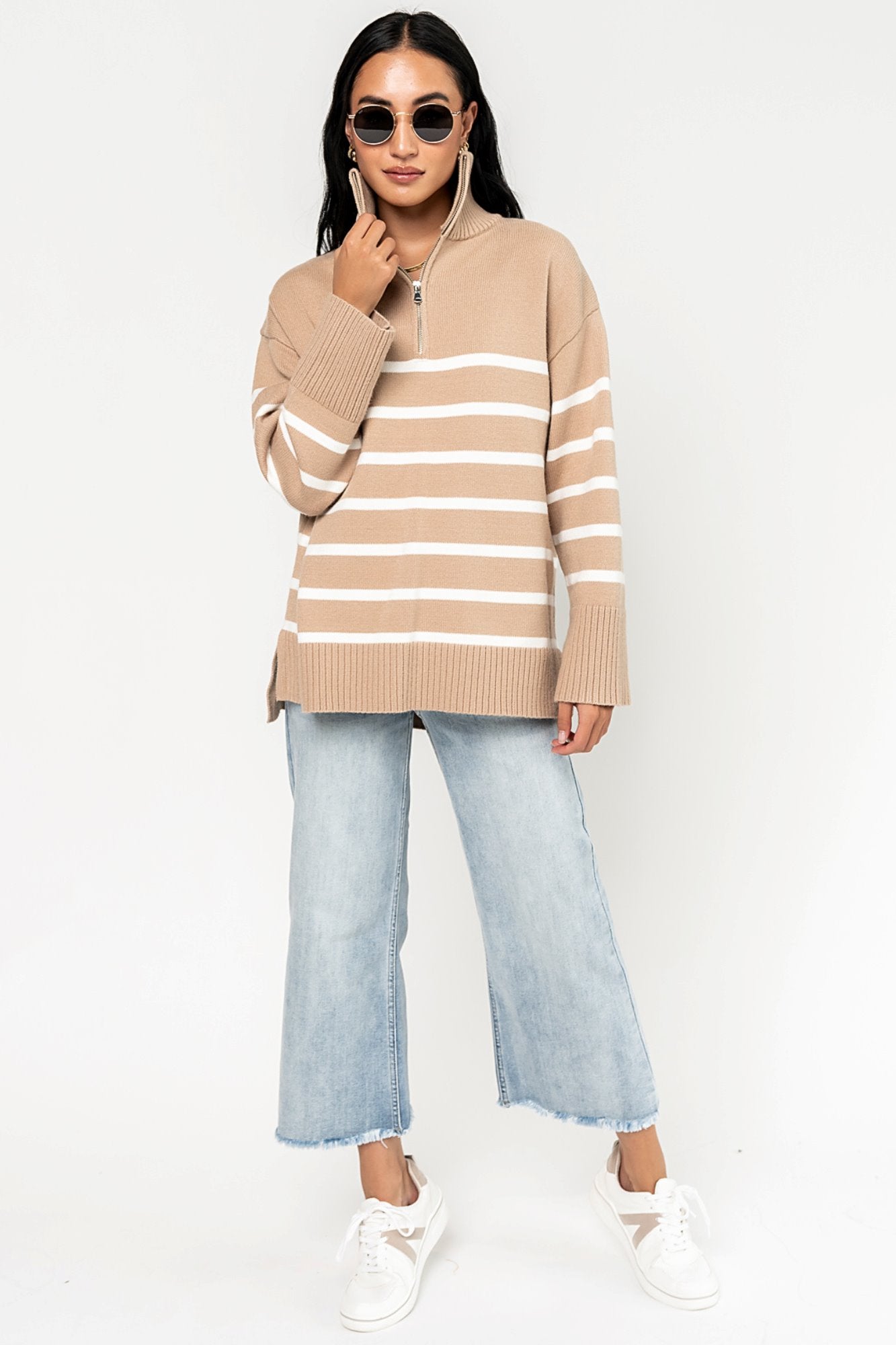 Rowan Sweater in Fawn Holley Girl 