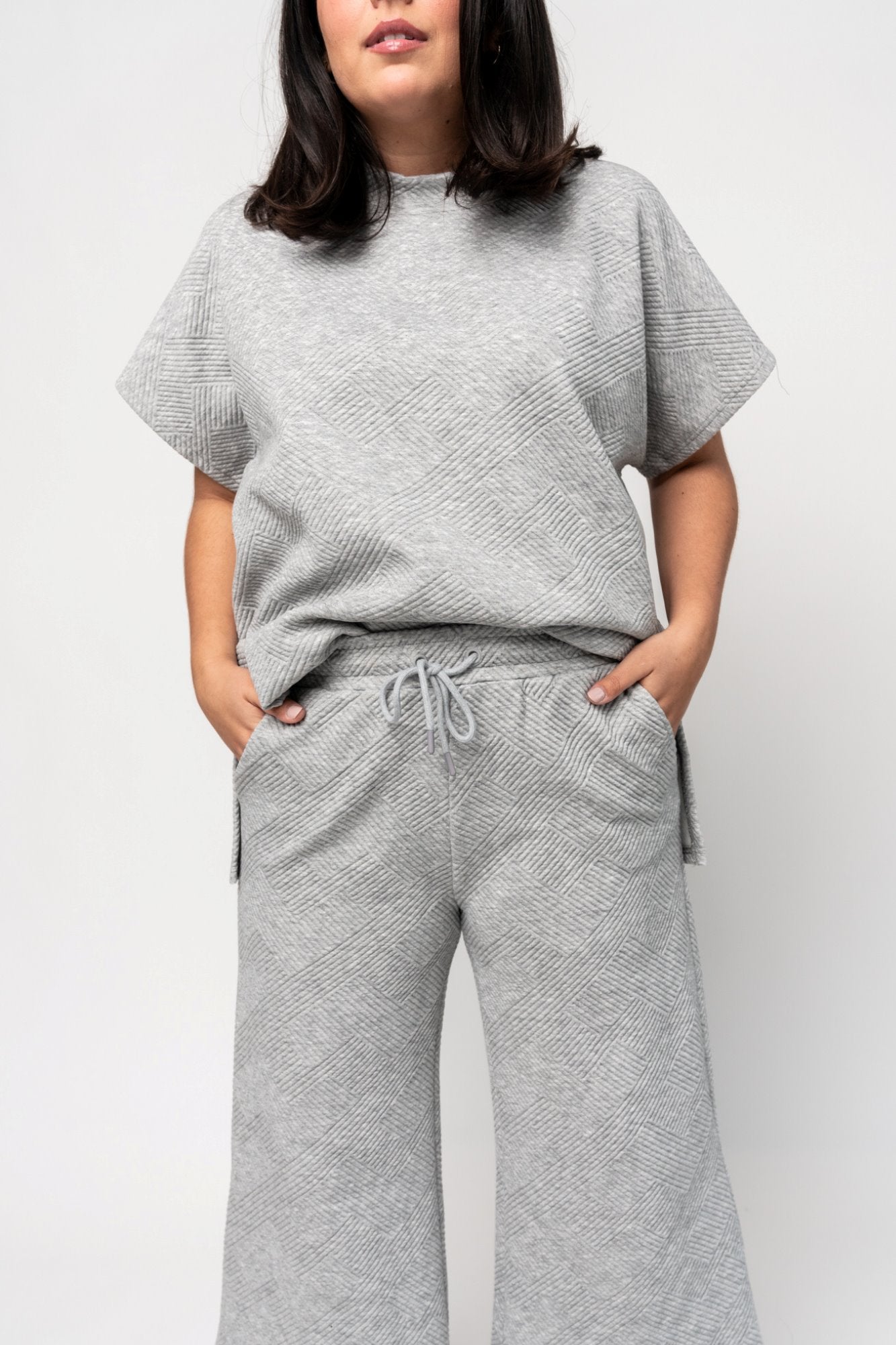 Addison Top in Grey (Small-3XL) Holley Girl 