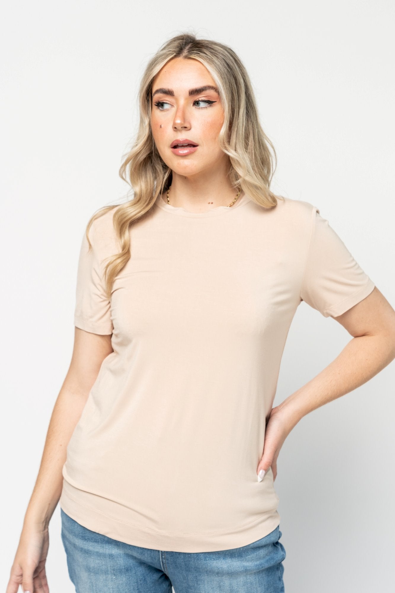 Ada Top in Taupe Holley Girl 