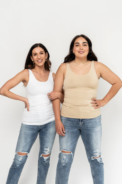 Layering Tank in White Holley Girl 