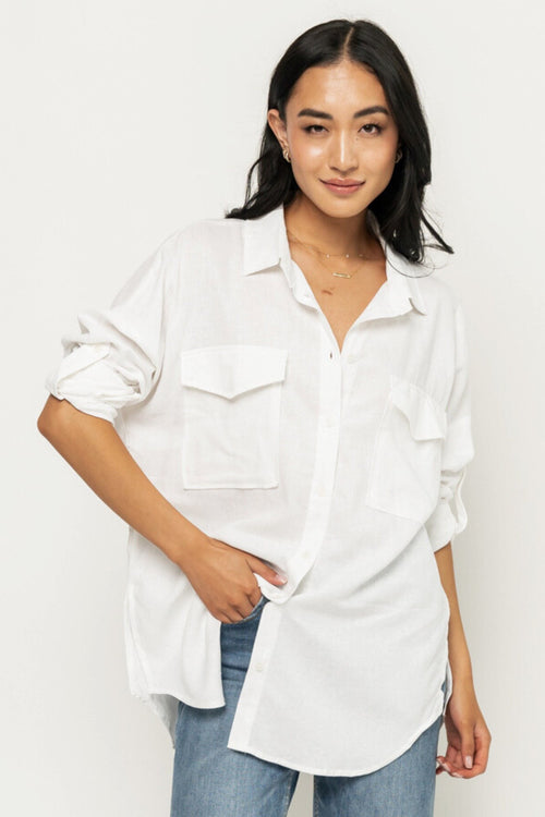 Cleo Top in White – Holley Girl