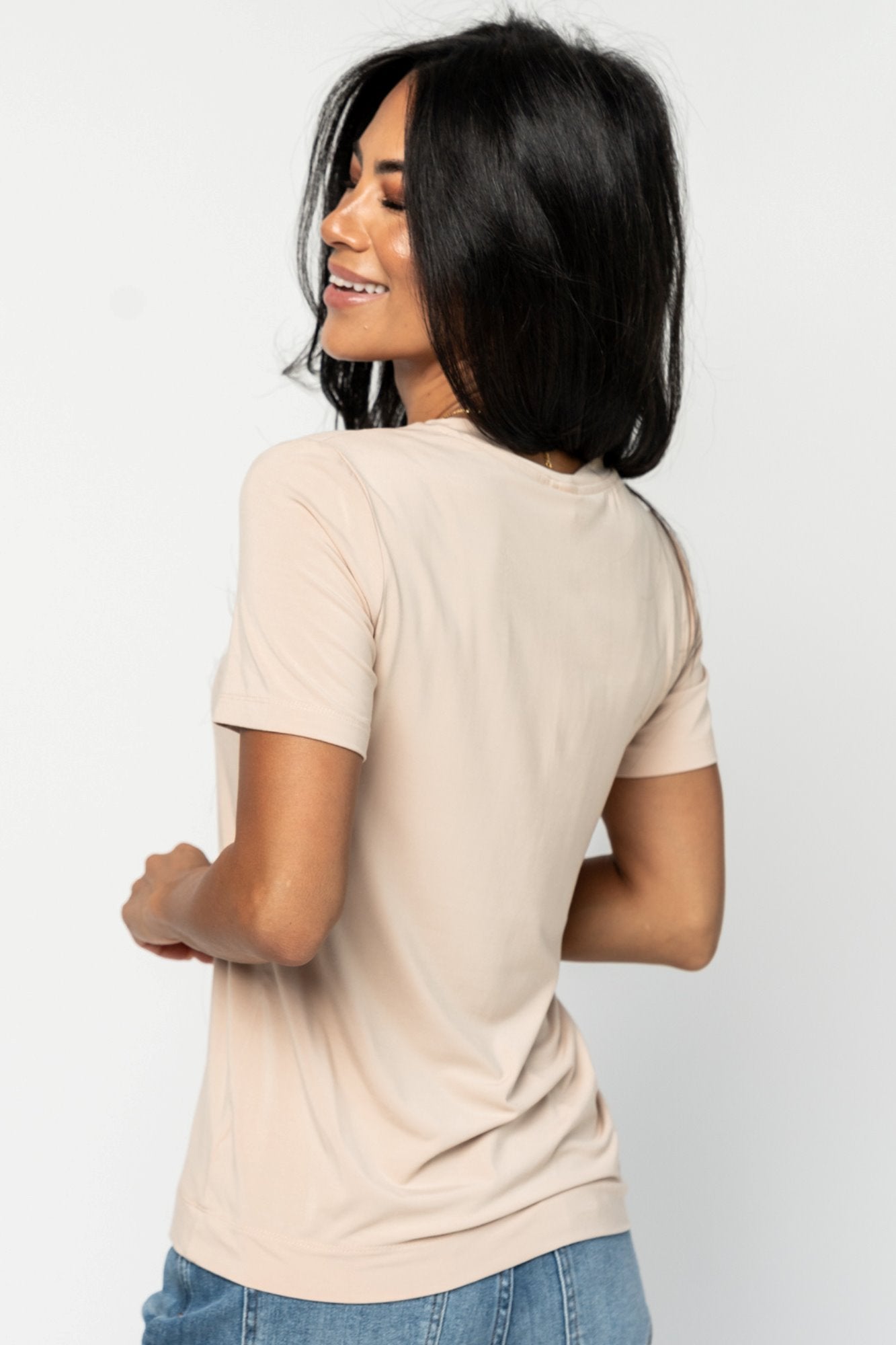 Ada Top in Taupe Holley Girl 