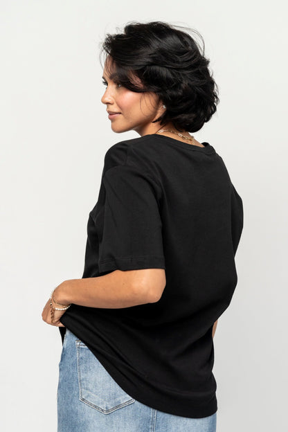 Blake Tee in Black Holley Girl 
