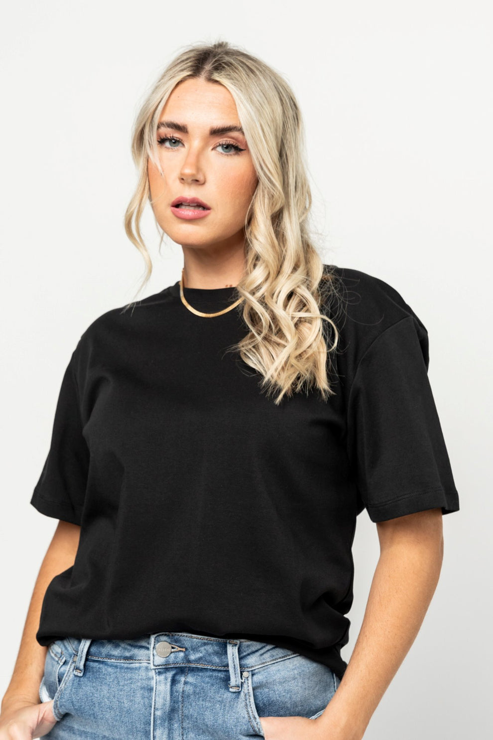 Renee Hole Tee - Black