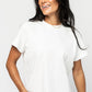 Maddy Tee in White (Small-XL) Holley Girl 