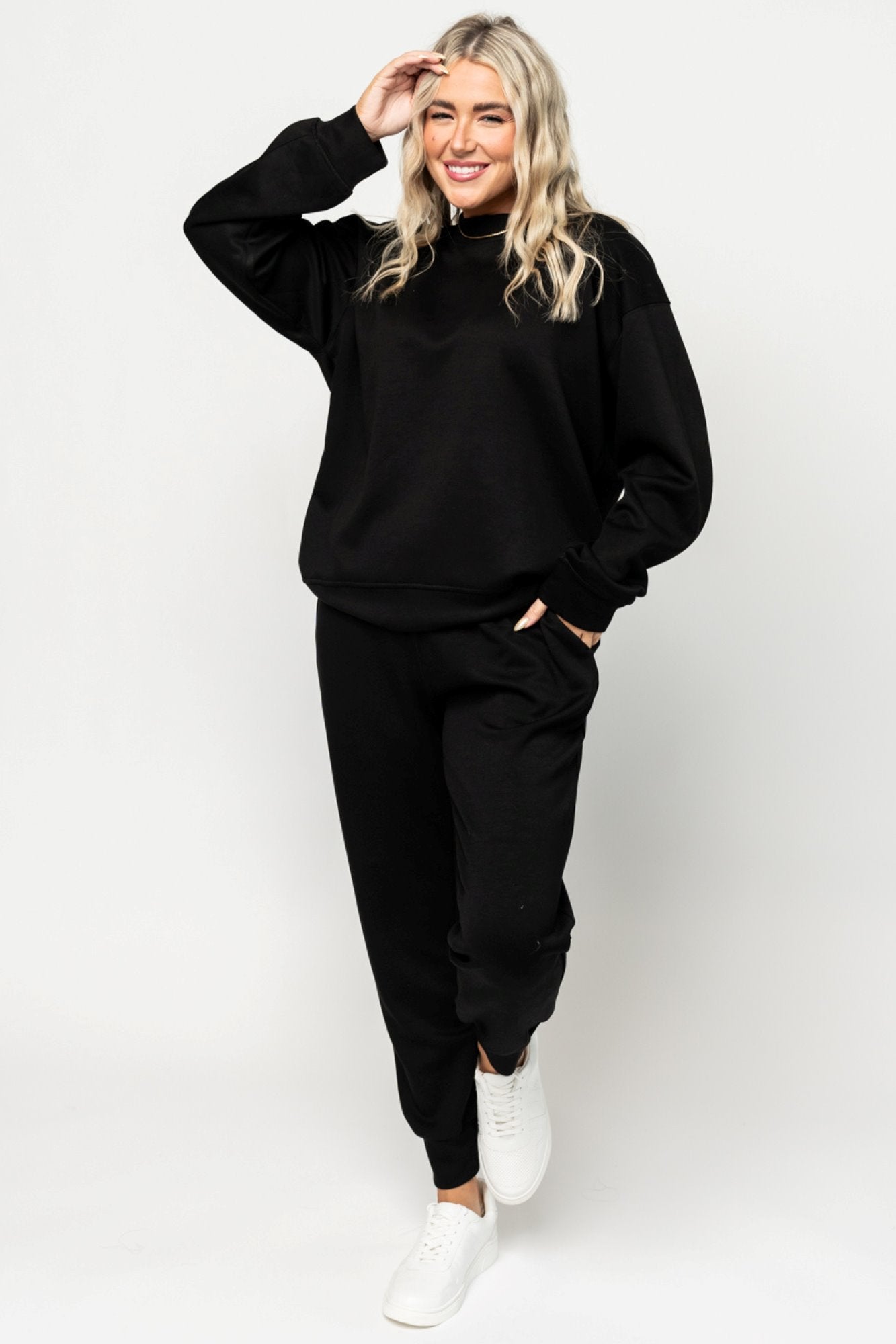 Knox Joggers in Black Holley Girl 
