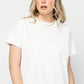 Maddy Tee in White (Small-XL) Holley Girl 