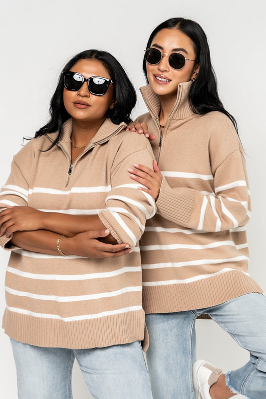 Rowan Sweater in Fawn Holley Girl 
