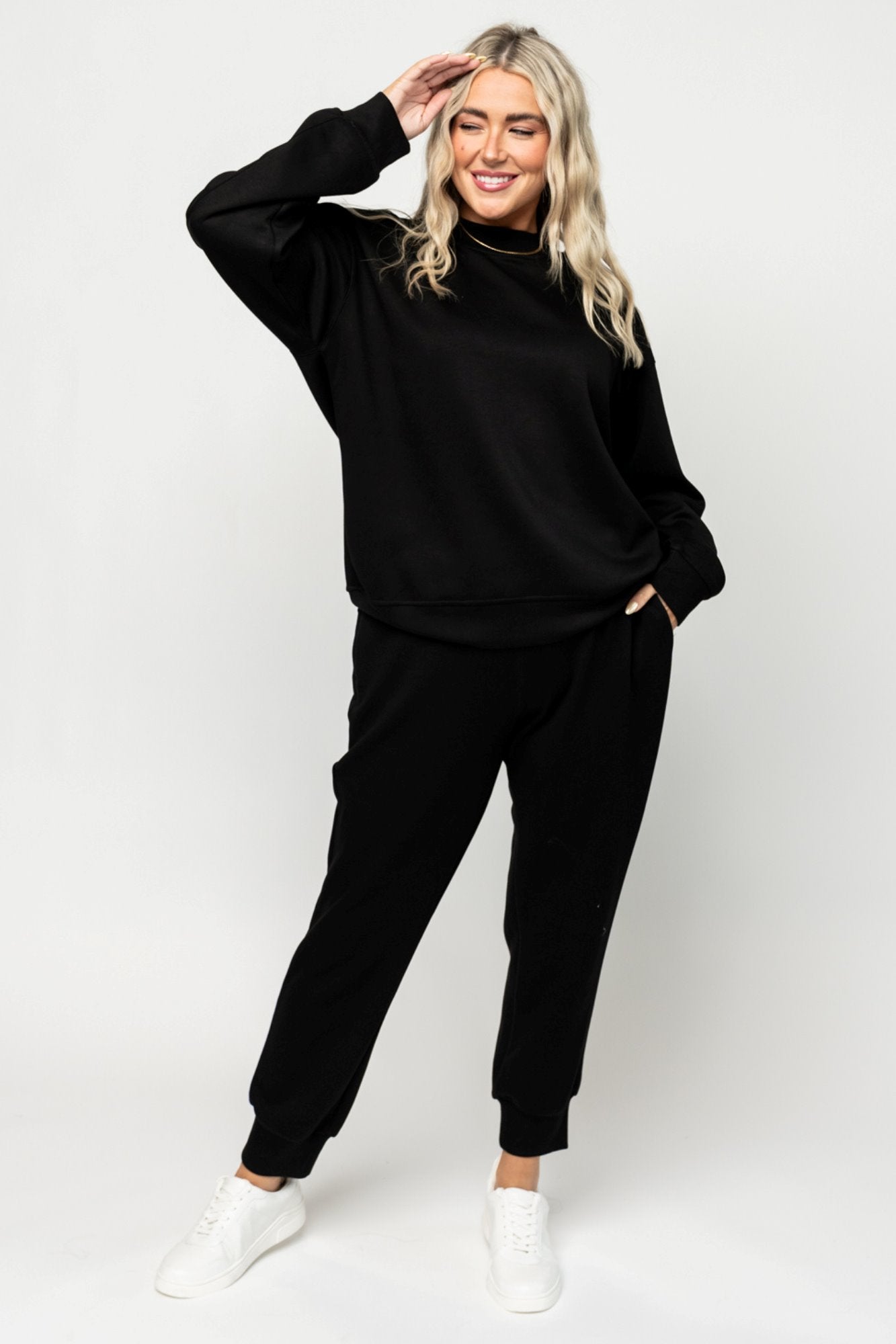 Knox Joggers in Black Holley Girl 