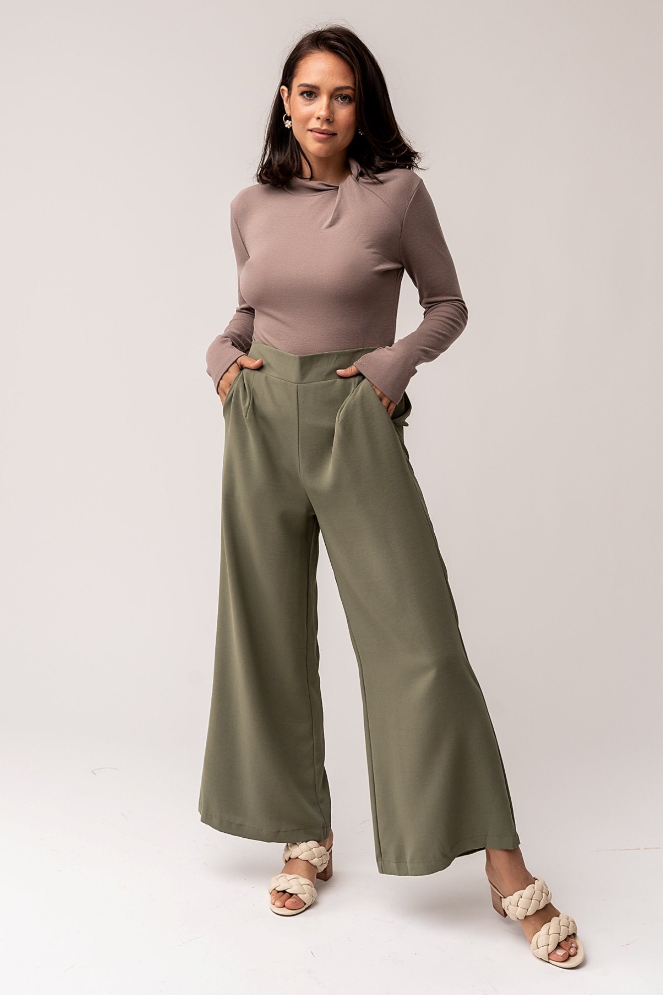 Jovie Pant in Olive Clothing Holley Girl 