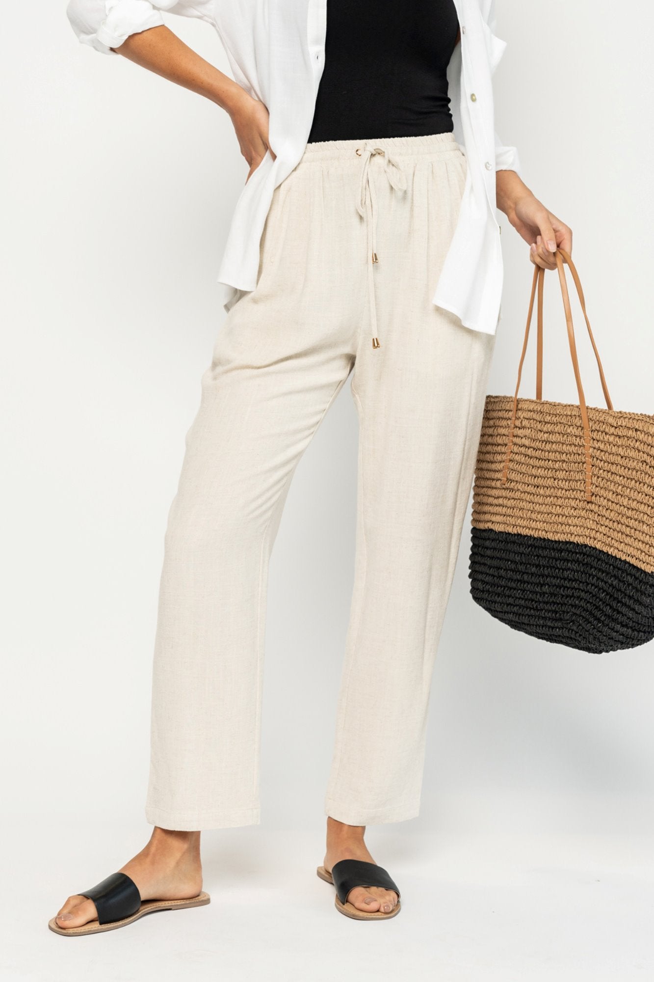 Truett Pant in Natural Holley Girl 