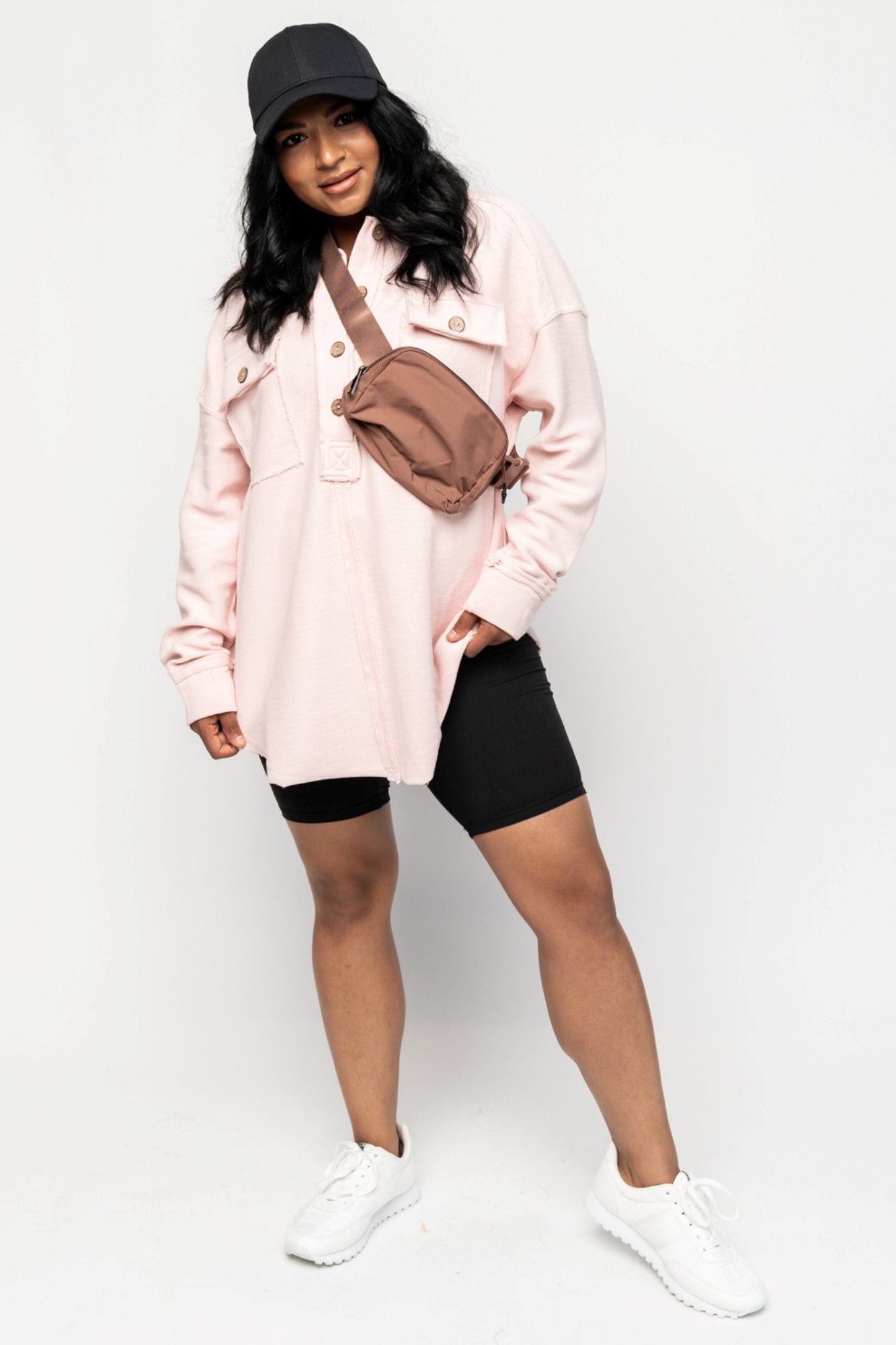 Kennedy Pullover in Blush Holley Girl 